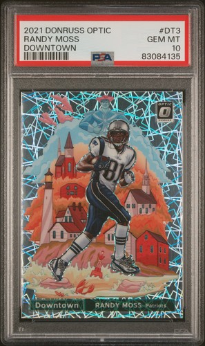 2021 Panini Donruss Optic Downtown Randy Moss #DT-3 card