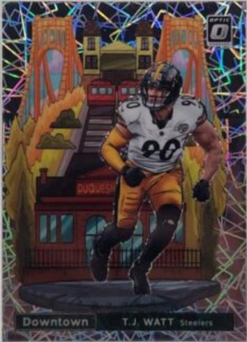 2021 Panini Donruss Optic Downtown T. J. Watt #DT-17 card