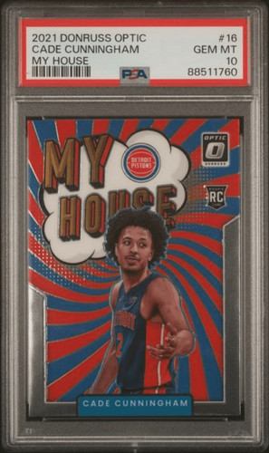 2021 Panini Donruss Optic My House Cade Cunningham #16 card