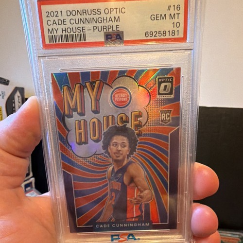 2021 Panini Donruss Optic My House Cade Cunningham [Purple] #16 card