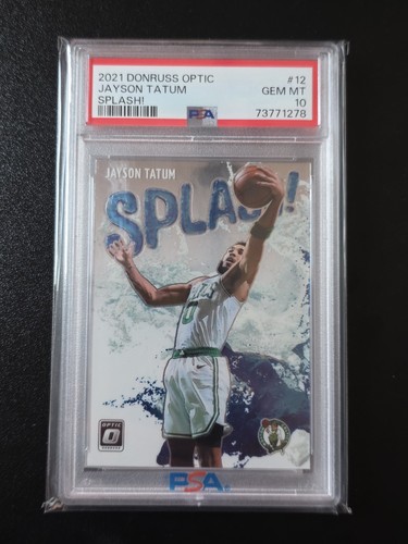 2021 Panini Donruss Optic Splash Jayson Tatum #12 card