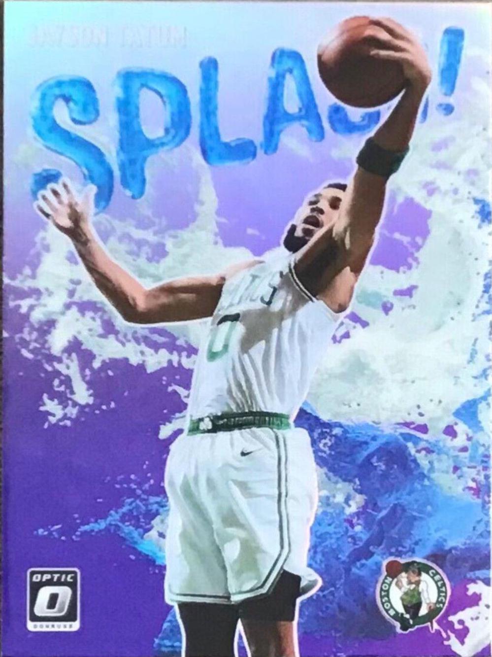 2021 Panini Donruss Optic Splash Jayson Tatum [Purple] #12 card