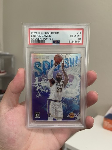 2021 Panini Donruss Optic Splash LeBron James [Purple] #11 card