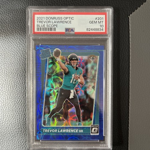 2021 Panini Donruss Optic Trevor Lawrence [Blue Scope] #201 card