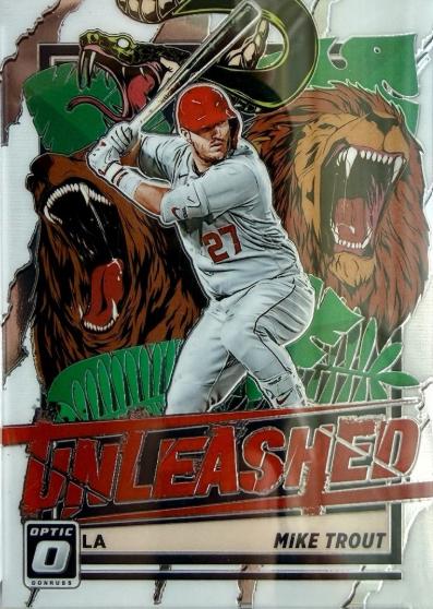 2021 Panini Donruss Optic Unleashed Mike Trout #UNL1 card