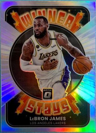 2021 Panini Donruss Optic Winner Stays LeBron James [Holo] #3 card