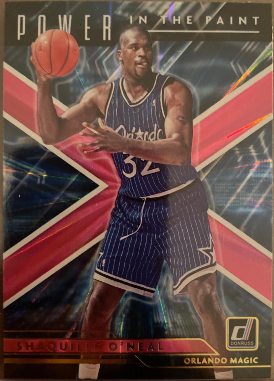 2021 Panini Donruss Power in the Paint Shaquille O'Neal #9 card