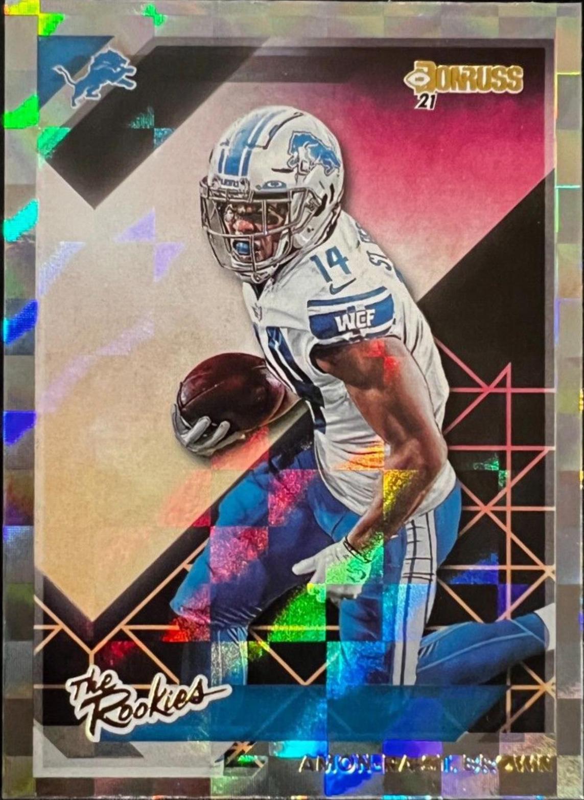 2021 Panini Donruss The Rookies Amon-Ra St. Brown #TR-ASB card
