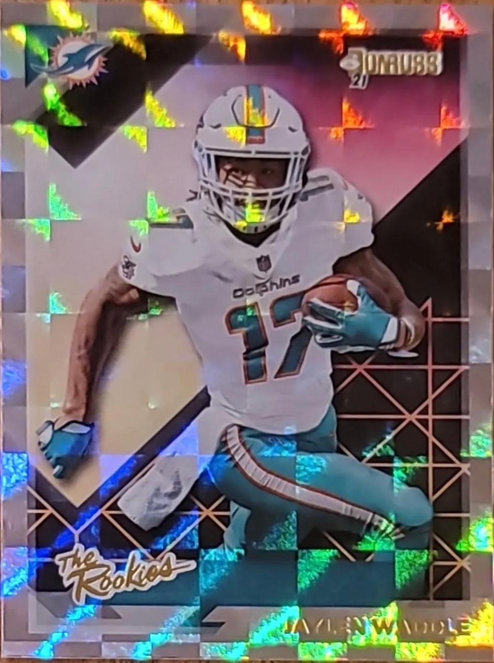 2021 Panini Donruss The Rookies Jaylen Waddle #TR-JWA card