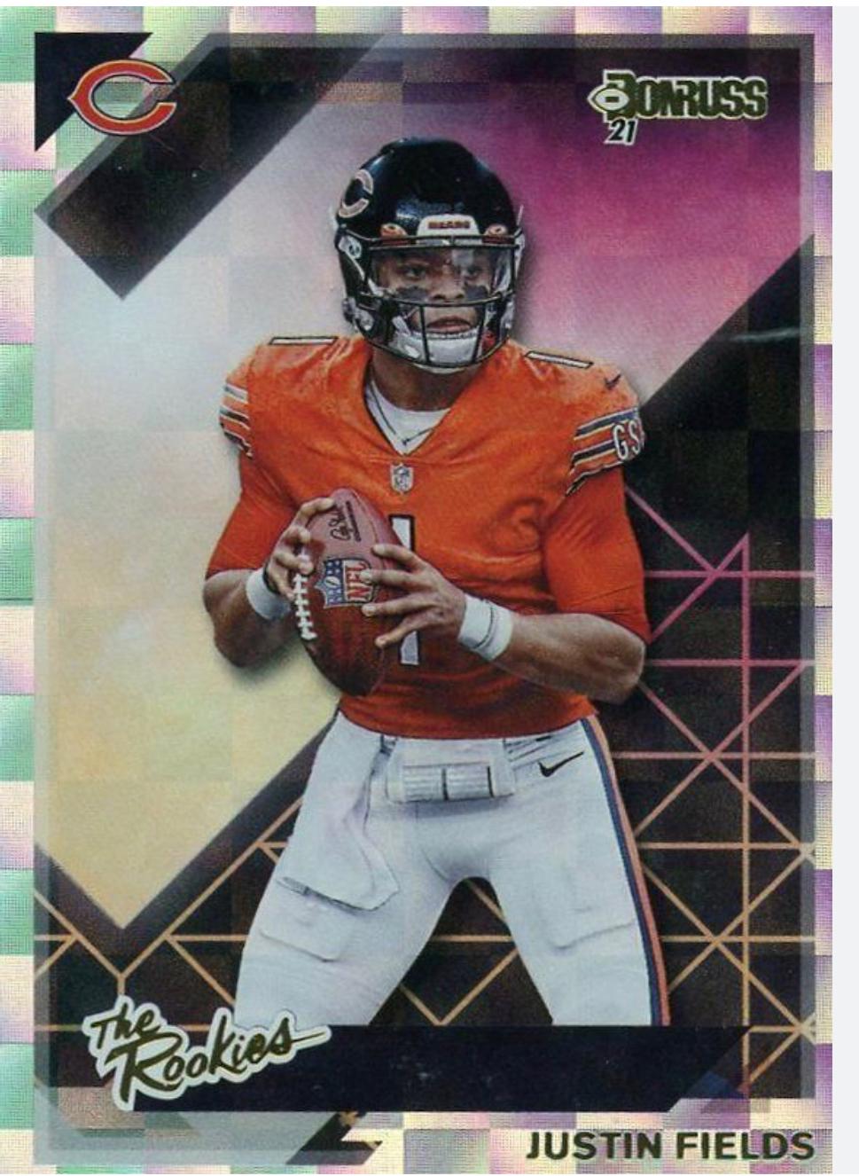 2021 Panini Donruss The Rookies Justin Fields #TR-JFI card