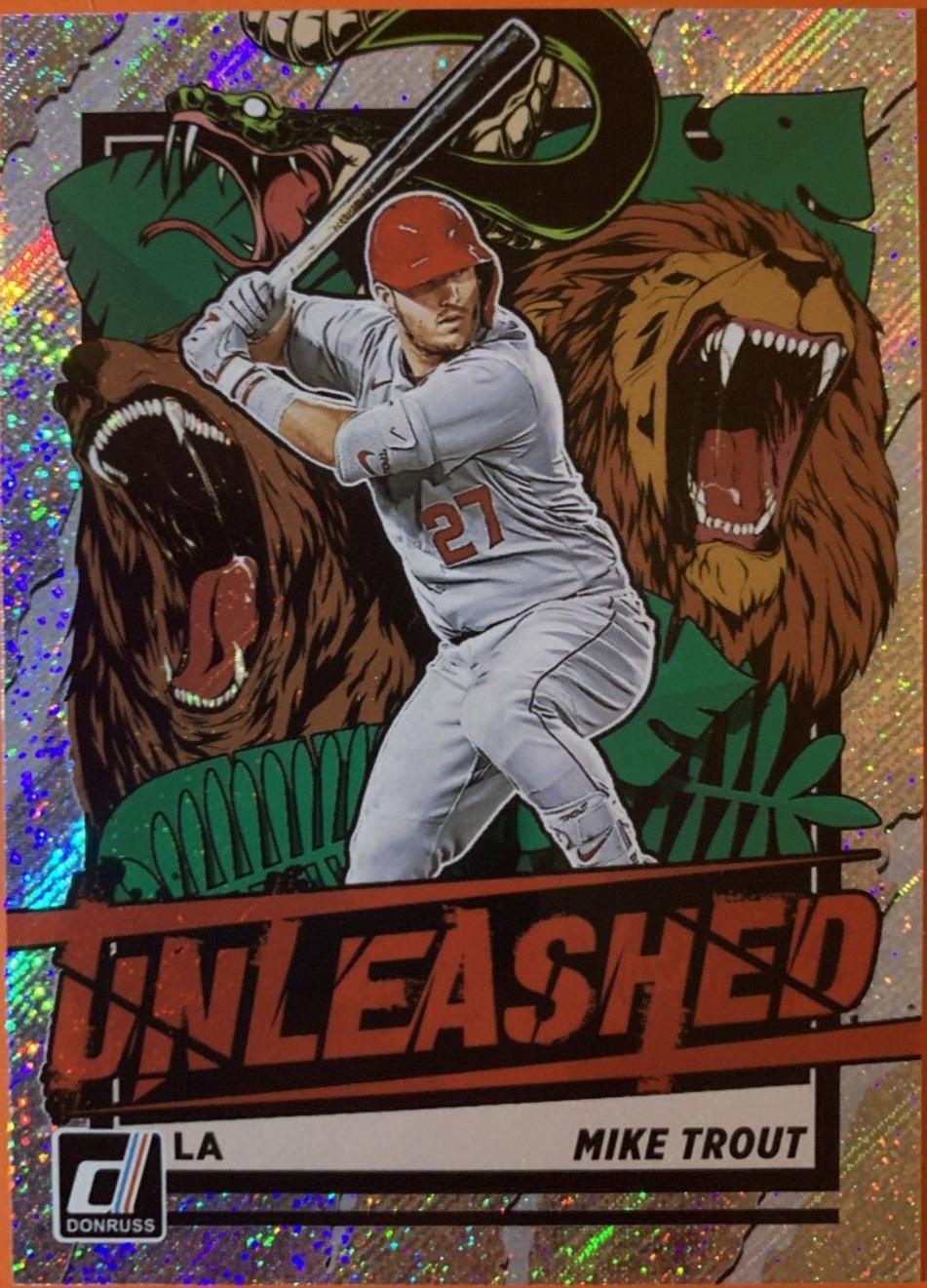 2021 Panini Donruss Unleashed Mike Trout [Rapture] #UNL2 card