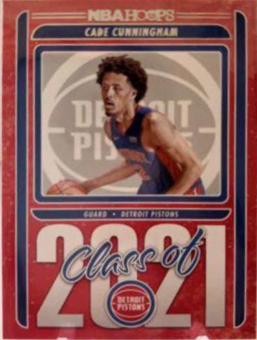 2021 Panini Hoops Class Of Cade Cunningham #1 card