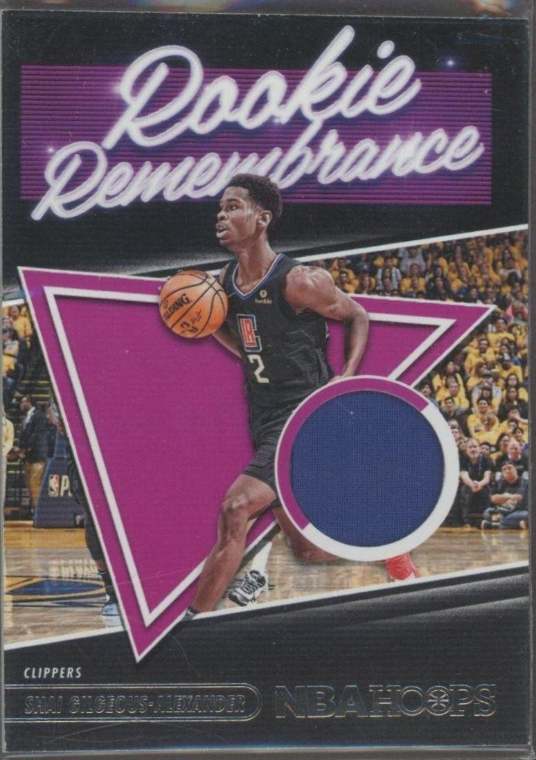 2021 Panini Hoops Rookie Remembrance Shai Gilgeous Alexander #RR-SGA card