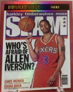 2021 Panini Hoops SLAM Allen Iverson [Holo] #18 card
