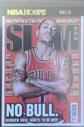 2021 Panini Hoops SLAM Derrick Rose [Holo] #143 card
