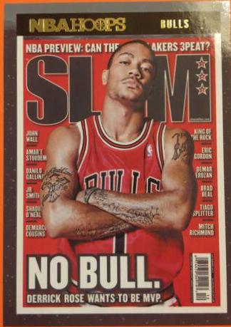 2021 Panini Hoops SLAM Derrick Rose [Winter] #143 card