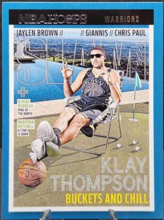 2021 Panini Hoops SLAM Klay Thompson [Winter] #215 card