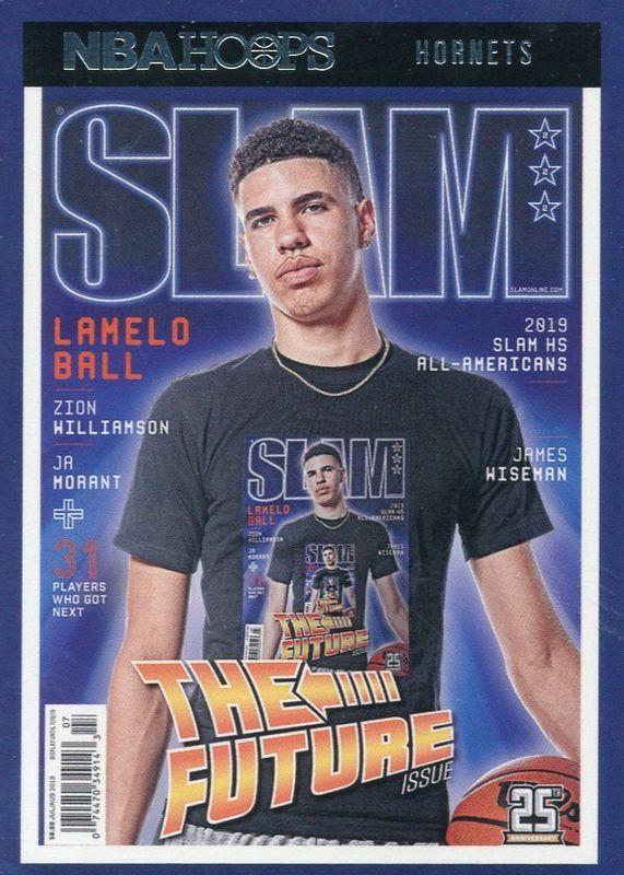 2021 Panini Hoops SLAM LaMelo Ball #222 card