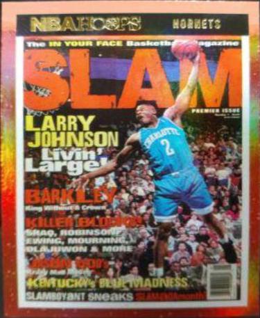 2021 Panini Hoops SLAM Larry Johnson [Holo] #1 card