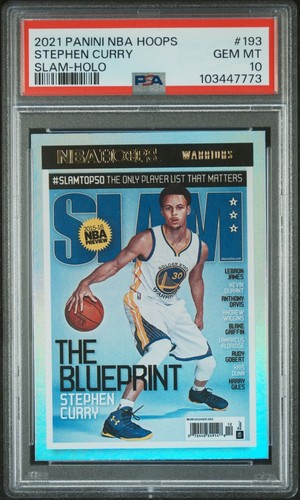 2021 Panini Hoops SLAM Stephen Curry [Holo] #193 card
