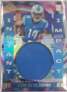2021 Panini Illusions Instant Impact Amon Ra St. Brown #II-ASB card