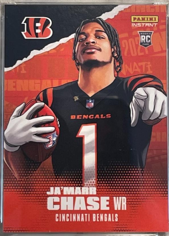 2021 Panini Instant Illustration Series Ja'Marr Chase #IS-JC card