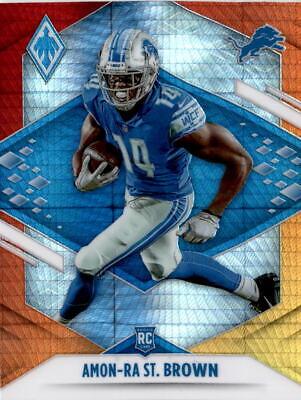 2021 Panini Phoenix Amon Ra St. Brown [Fire Burst] #131 card