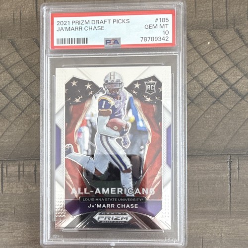 2021 Panini Prizm Draft Picks Ja'Marr Chase #185 card