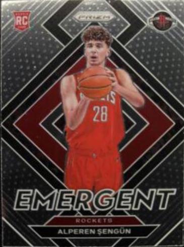 2021 Panini Prizm Emergent Alperen Sengun #28 card