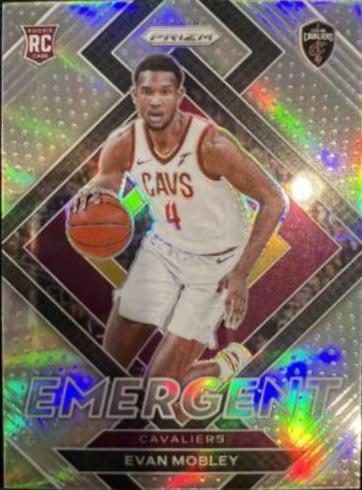 2021 Panini Prizm Emergent Evan Mobley [Silver Prizm] #9 card