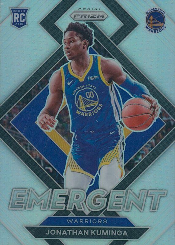 2021 Panini Prizm Emergent Jonathan Kuminga [Silver Prizm] #5 card