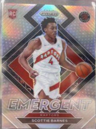 2021 Panini Prizm Emergent Scottie Barnes [Silver Prizm] #13 card