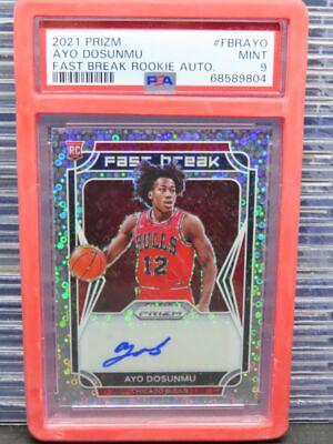 2021 Panini Prizm Fast Break Rookie Autographs Ayo Dosunmu #FBR-AYO card