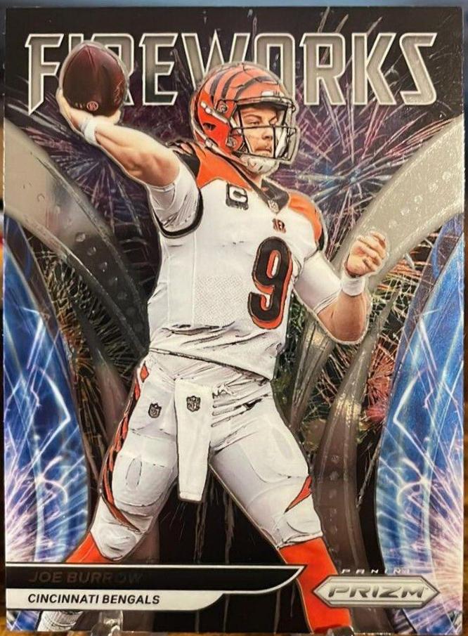 2021 Panini Prizm Fireworks Joe Burrow #F-20 card