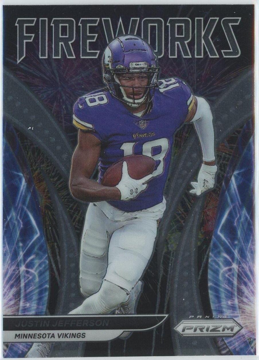 2021 Panini Prizm Fireworks Justin Jefferson #F-9 card