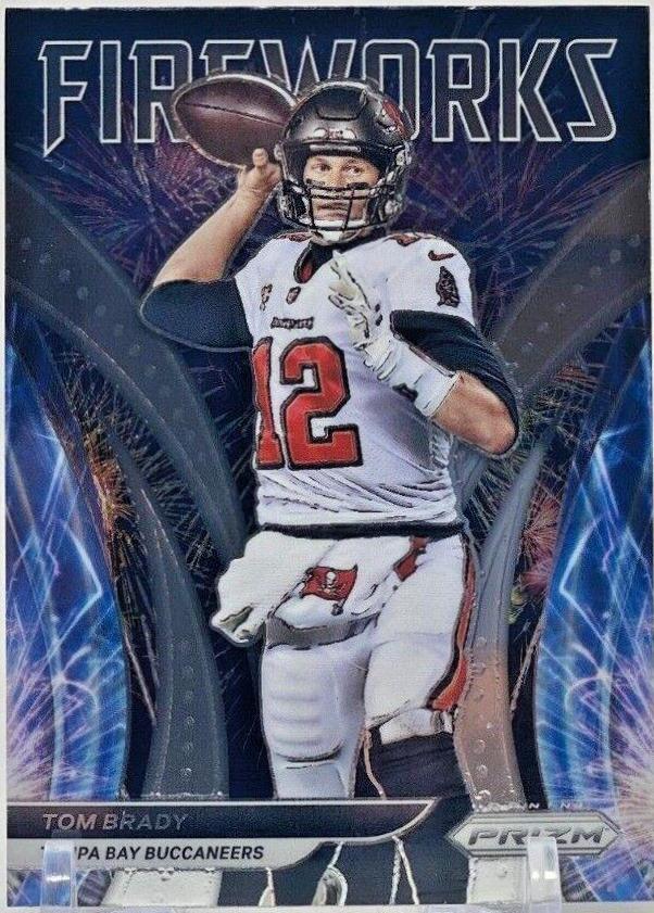 2021 Panini Prizm Fireworks Tom Brady #F-16 card