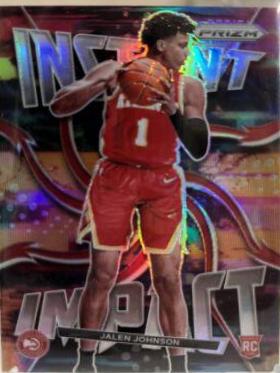 2021 Panini Prizm Instant Impact Jalen Johnson [Silver Prizm] #23 card