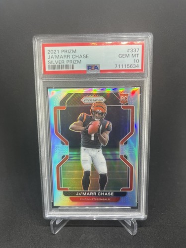 2021 Panini Prizm Ja'Marr Chase [Silver Prizm] #337 card