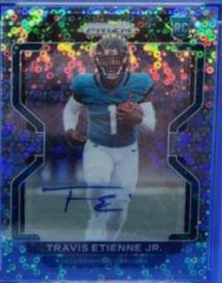 2021 Panini Prizm No Huddle Travis Etienne Jr. [Autograph Prizm] #344 card