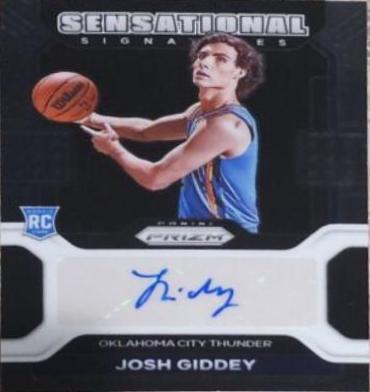 2021 Panini Prizm Sensational Signatures Josh Giddey #SS-JGI card
