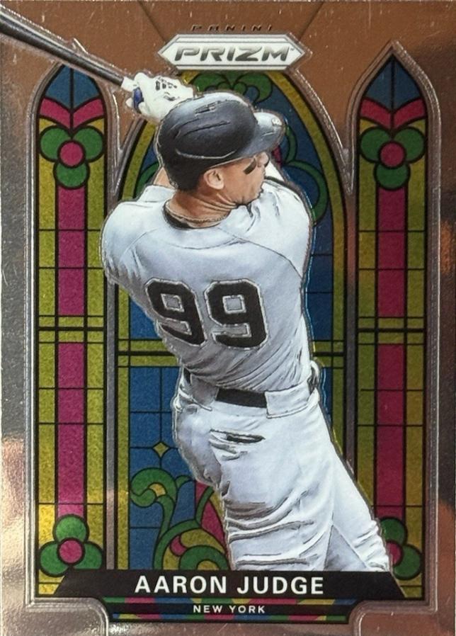 2021 Panini Prizm Stained Glass Aaron Judge [Silver] #SG-5 card