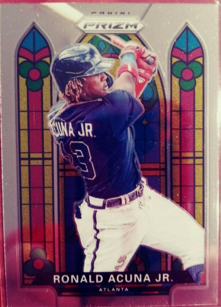2021 Panini Prizm Stained Glass Ronald Acuna Jr. #SG-4 card