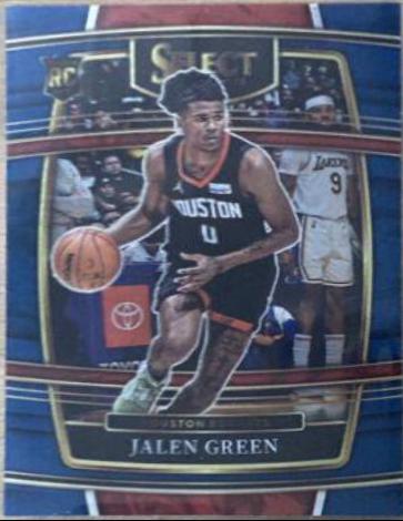 2021 Panini Select Jalen Green [Blue Prizm] #7 card