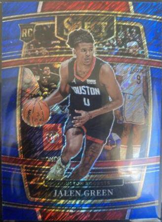 2021 Panini Select Jalen Green [Blue Shimmer] #7 card