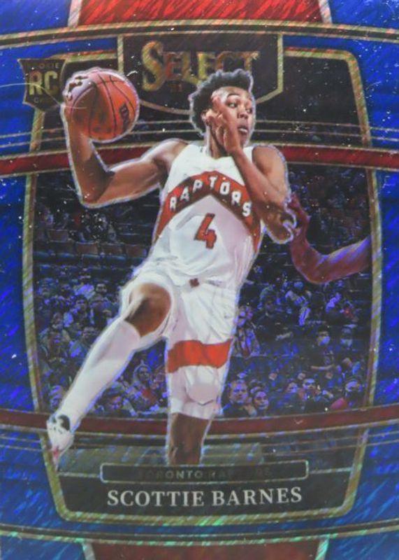 2021 Panini Select Scottie Barnes [Blue Shimmer] #74 card