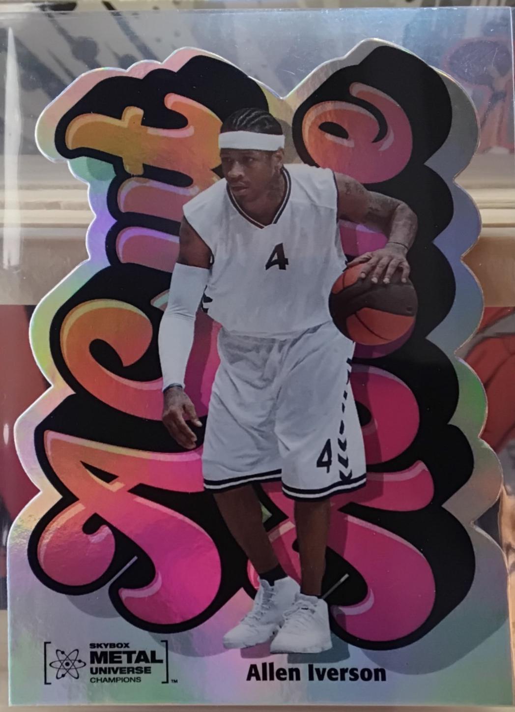 2021 Skybox Metal Universe Champions A Cut Above Allen Iverson #ACA-15 card