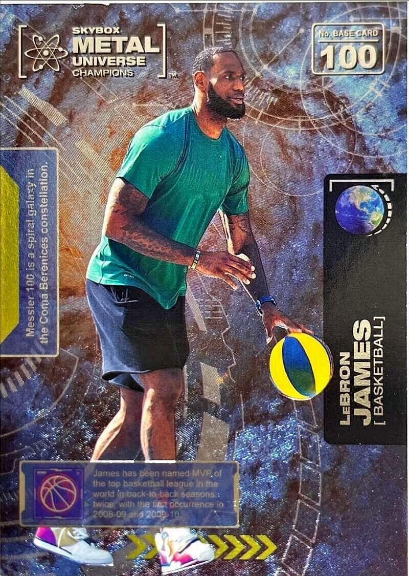 2021 Skybox Metal Universe Champions LeBron James #100 card
