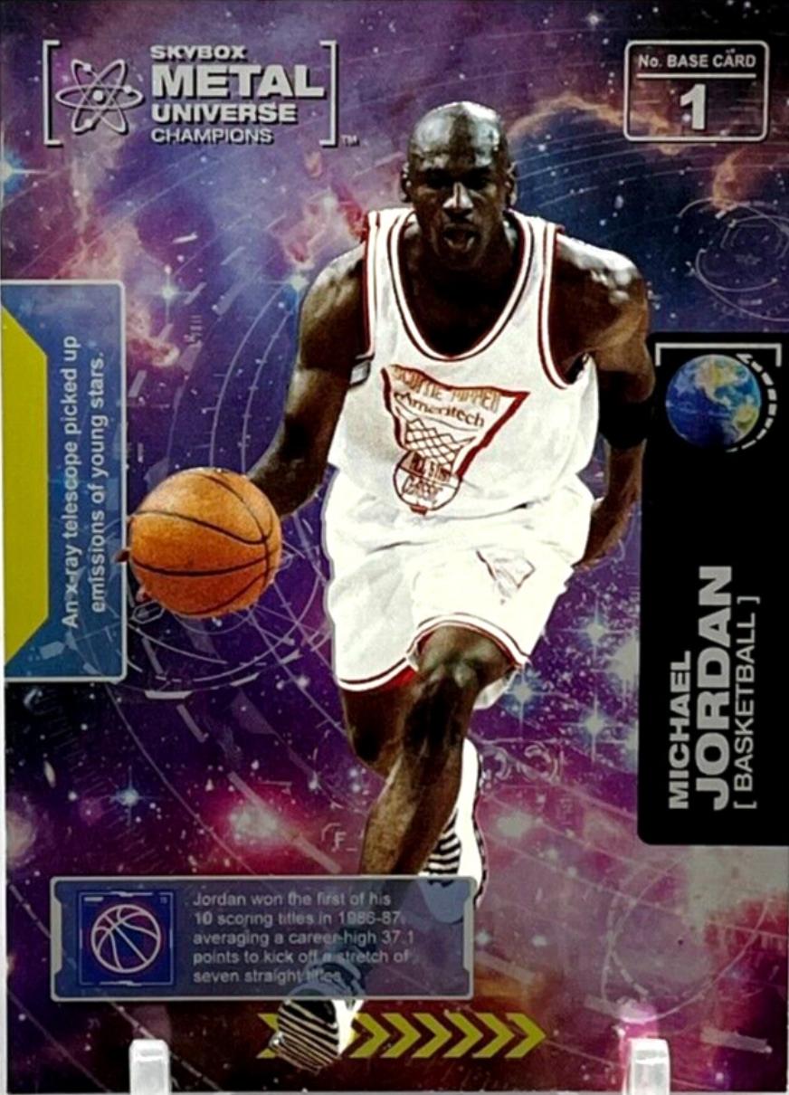 2021 Skybox Metal Universe Champions Michael Jordan #1 card