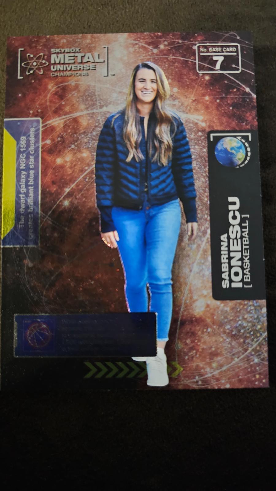 2021 Skybox Metal Universe Champions Sabrina Ionescu #7 card