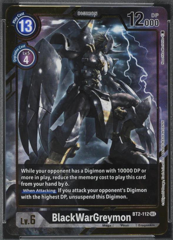 2021 Special Release Ver 1.5 BlackWarGreymon [Alternative Art] #BT2-112 card